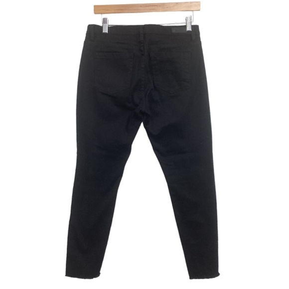 BlankNYC Blank NYC Intro black denim‎ jeans size 28 distressed raw hem - Picture 5 of 9